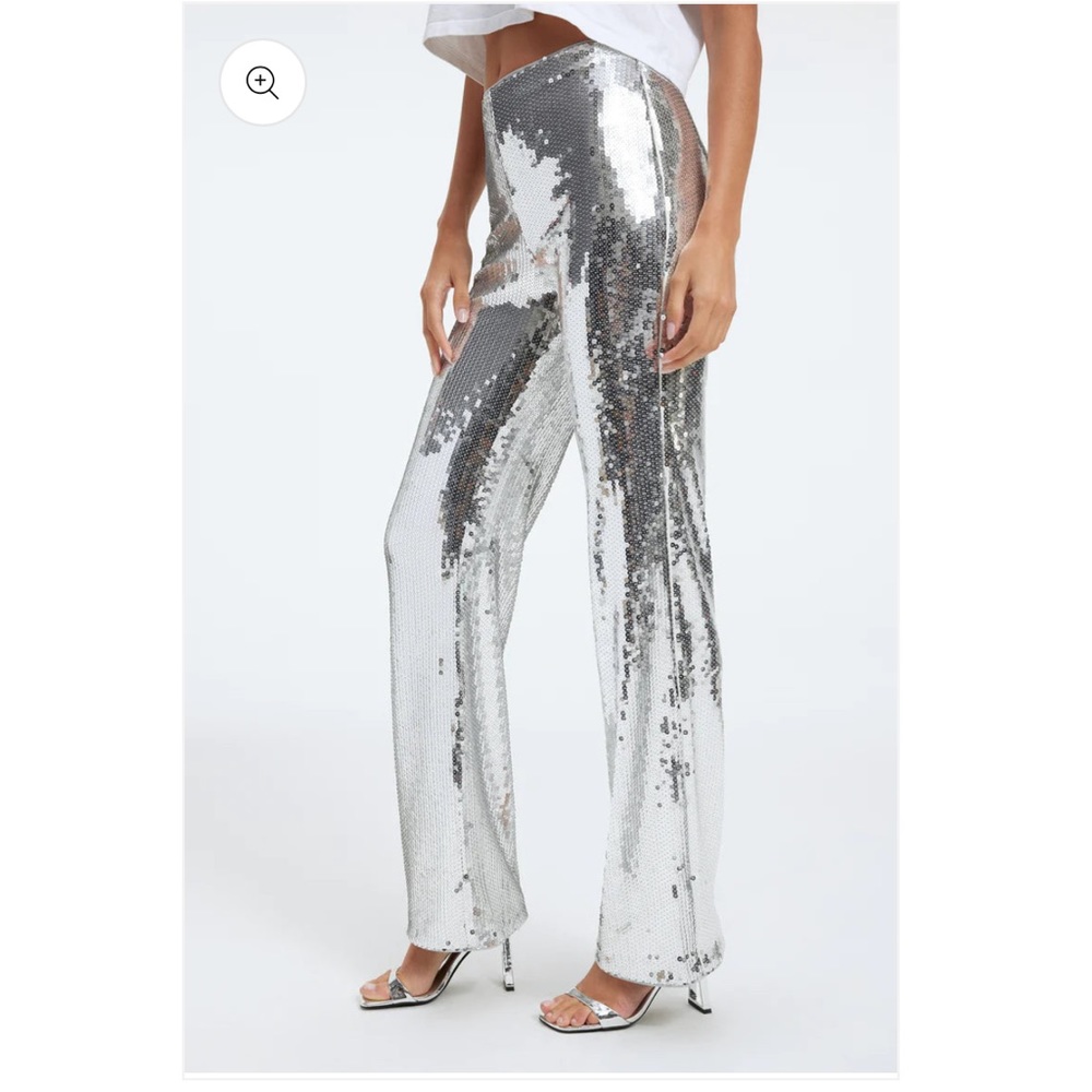 NWT Good American Sequin Party Pants - Large